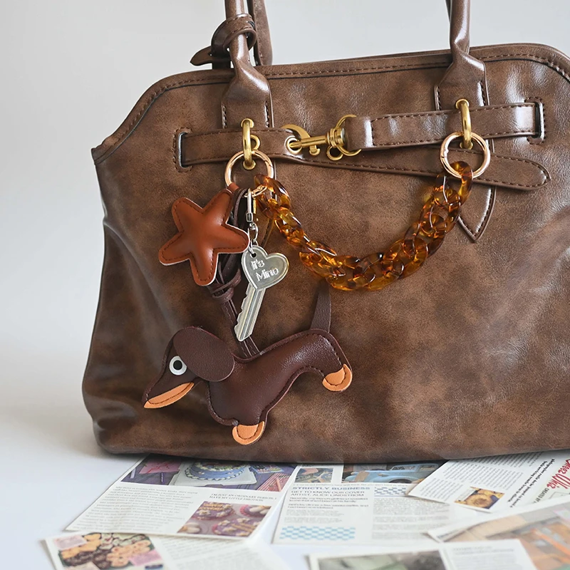 Portachiavi con ciondolo per borsa bassotto, ciondolo per borsa, borsa da appendere, ornamento, portachiavi in tessuto personalizzato