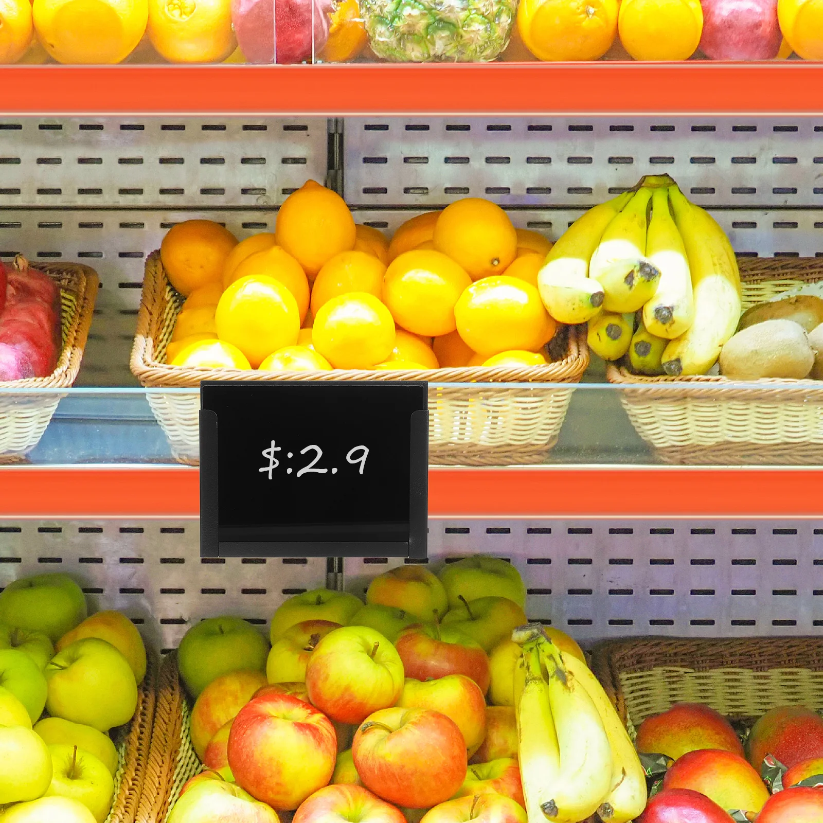 Plastic Price Display Tag Reusable Small Fresh Seafood Erasable Writable Lightweight High Definition Printing Shelf Label Holder