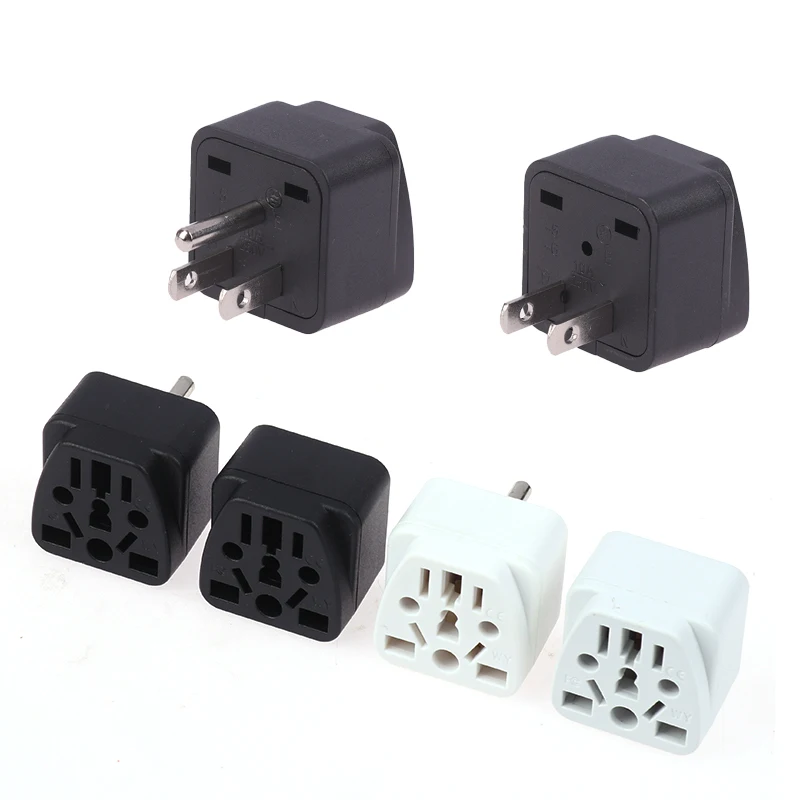 New Universal USA Travel Charger Japan Adapter Converter German Russia AU UK Kr EU To US AC Power Socket America Plug