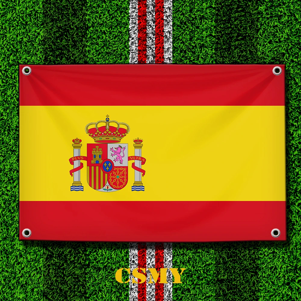 Spanish FLAG 90x150cm Spain Flag 3x5 Feet ES Espana Flag Super Poly football FLAG Indoor Outdoor for Celebration flags 60x90cm