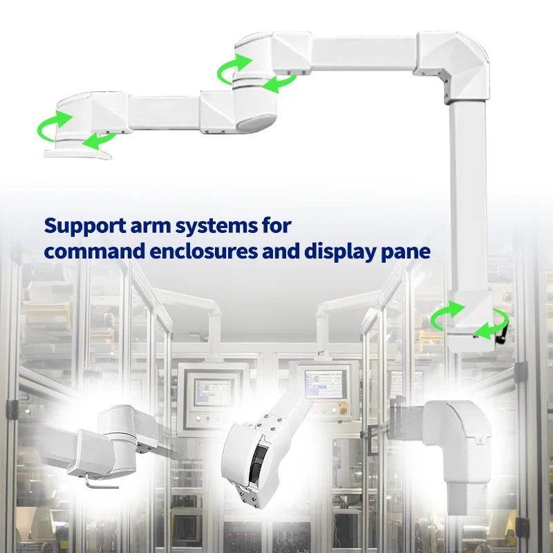 Heavy Duty HMI Cantilever Arm Support System Aluminum Control Box 55x75