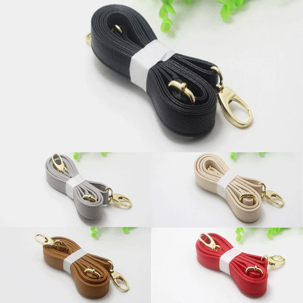 Replacement PU Leather bag Handles Bag Belts 140cm DIY Crossbody Shoulder Bags Strap Round Buckle Purse Bag Belt Bag Accessories