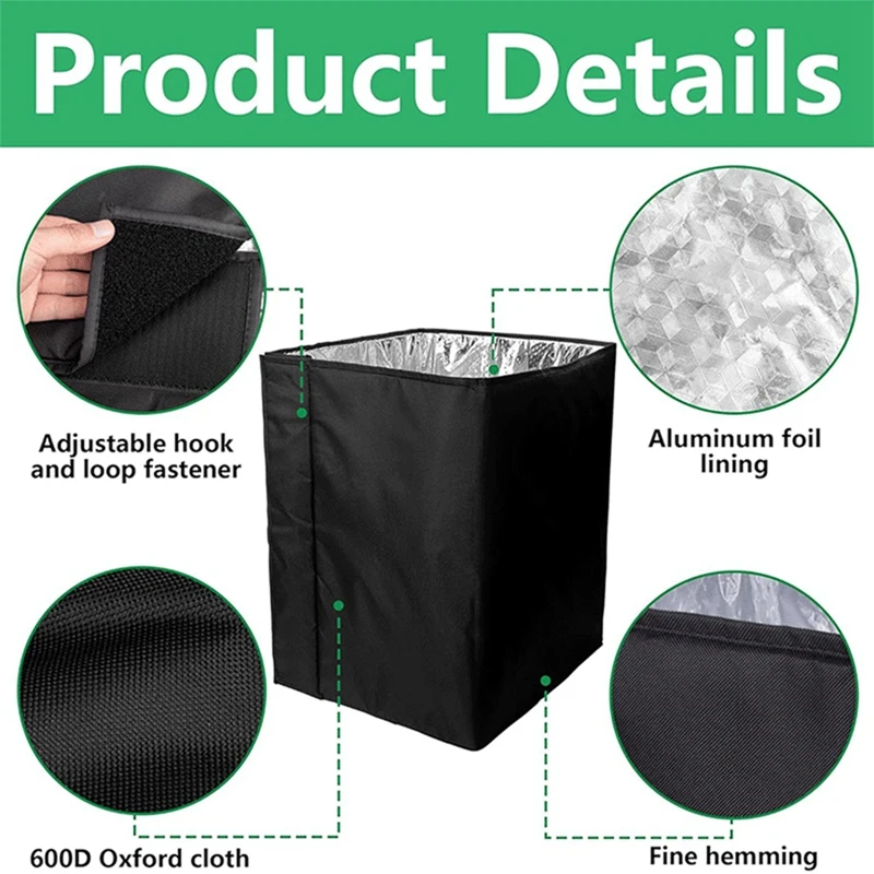 Beehive Box Wrap For Winter - 600D Oxford Beehive Protective Cover With Thermal Insulation, Cozy Windproof Cold Proof