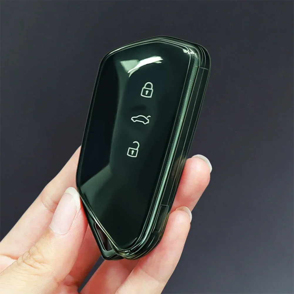 TPU Transparent Auto Schlüsselanhänger Fall Abdeckung Zubehör Für VW Volkswagen Golf 8 ID.3 ID.4 Skoda Octavia A8 MK4 MK8 2022 2021 GTI R