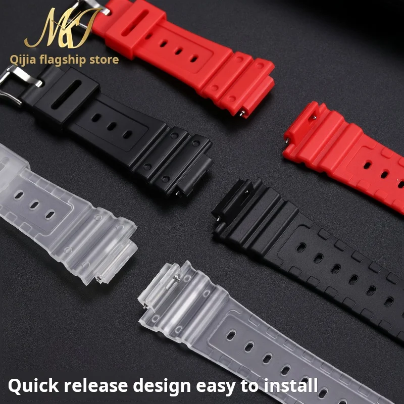 For Casio G-SHOCK Octagon Farm Oak GA-2100 GA-2110 TPU Refit transparent Watchband case Silicone Watch Strap ga2100 men Bracelet