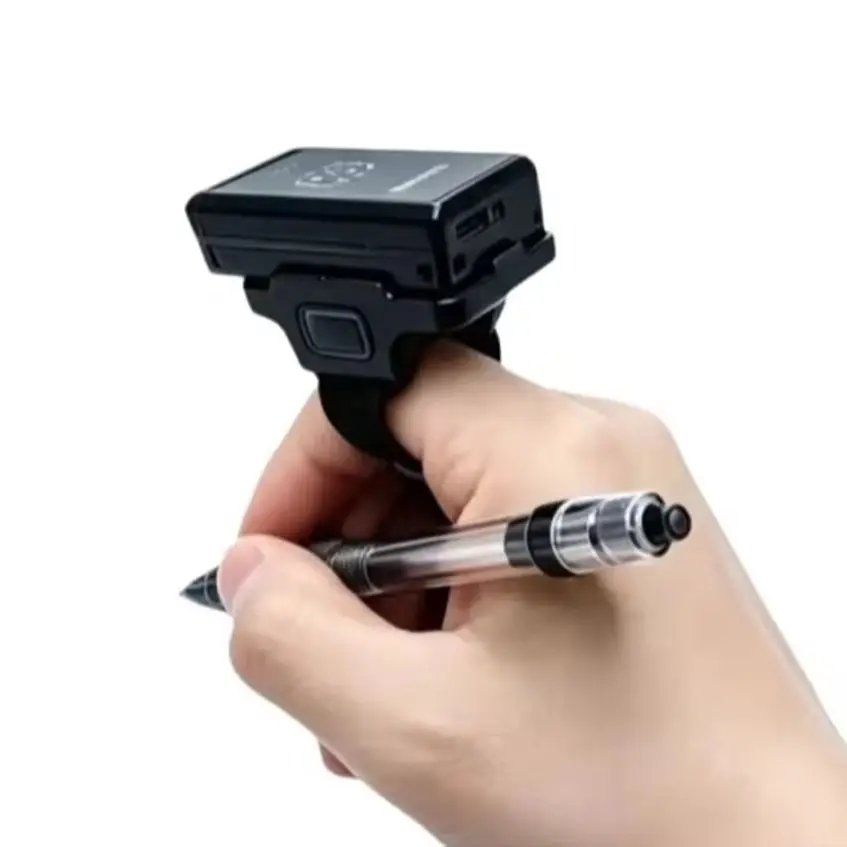 Wireless Ring Barcode QR Scanner High-Performance Portable 1MP for Retail Warehouse Logistics