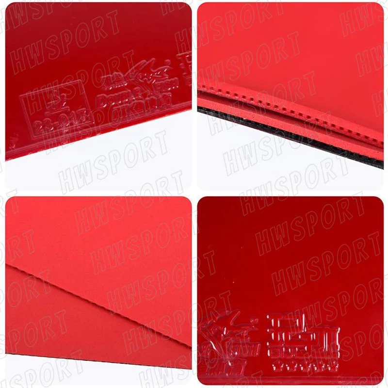DOUBLE FISH QIJI Table Tennis Rubber Sticky ITTF Approved Durable Ping Pong Rubber Sheet with Pre-tuned High Elastic Sponge