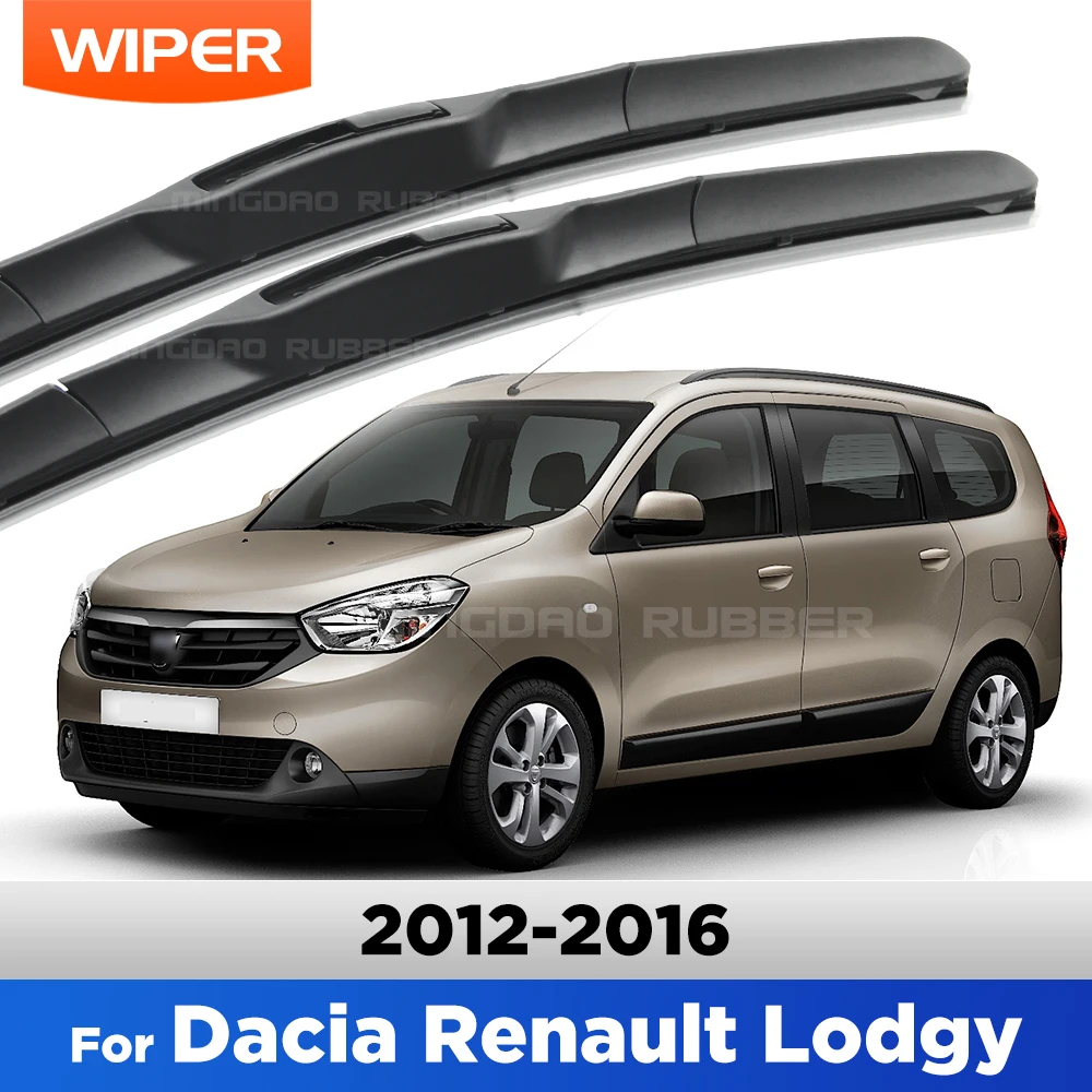 

CREATROAD Rubber Wiper Blades For Dacia Renault Lodgy 2012-2016 2013 2014 2015 Windshield Wiper Windscreen Window Brush 22"+16"