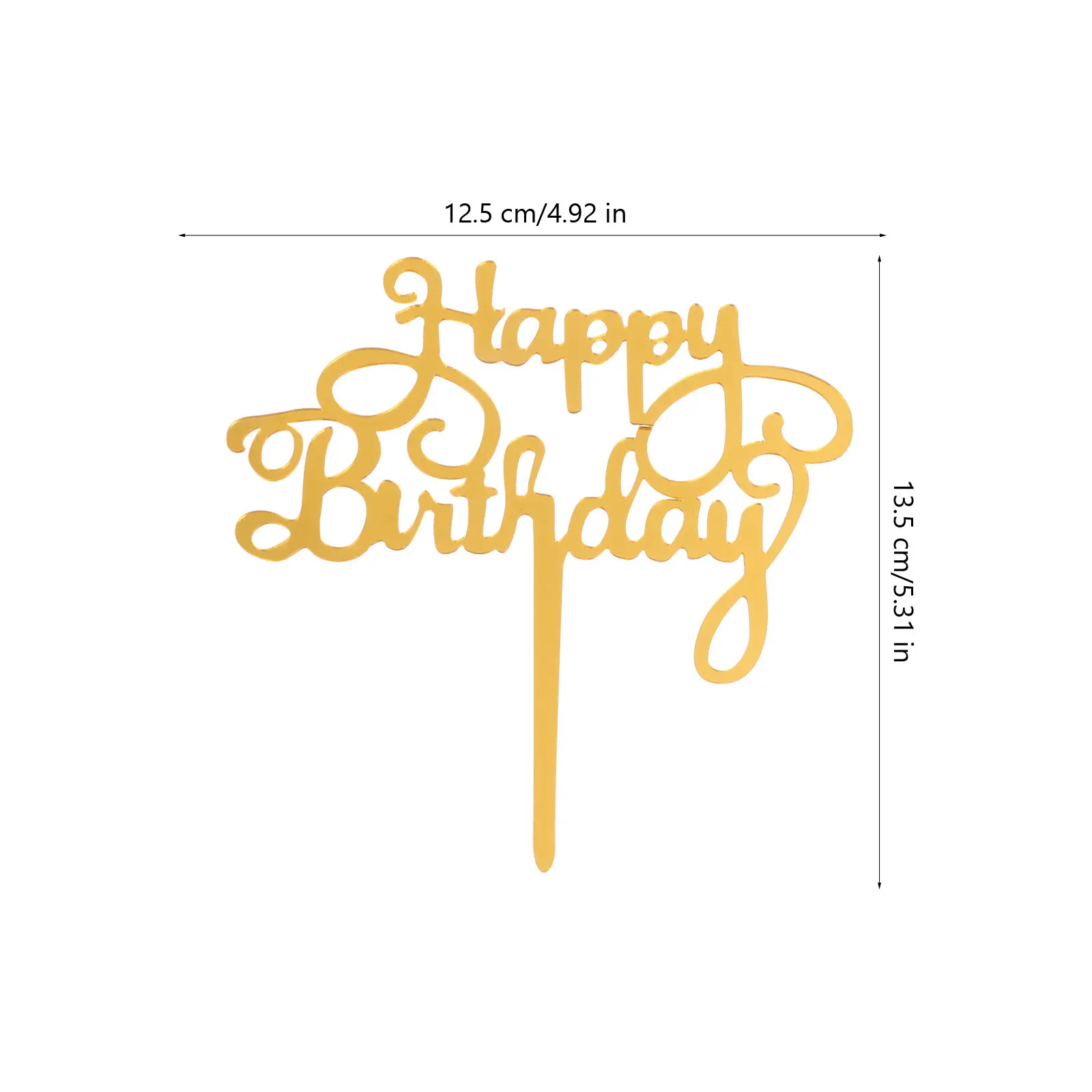 

Acrylic Cake Happy Birthday Picks Decorative Supplies for Cake Insert Cakes Party Wedding Celebrations