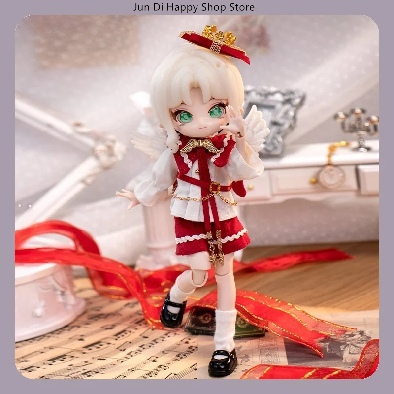 

COME4FREE 1/12 BJD кукольная одежда красный кленовый листChoir Fairy Tale Town Series платье набор нарядов для OB11 кукольная одежда