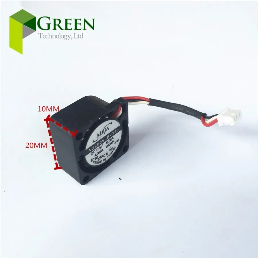 

pa AD2005LB-G73 2010 20 мм 20*20*10 мм охлаждающий вентилятор 5 В 0,08 А 0,4 Вт мини-вентилятор для ноутбука 9000 об/мин 3