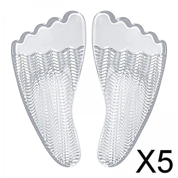 5X 2Pcs Gel Arch Pads Self Adhesive Universal Portable High Heel Inserts for