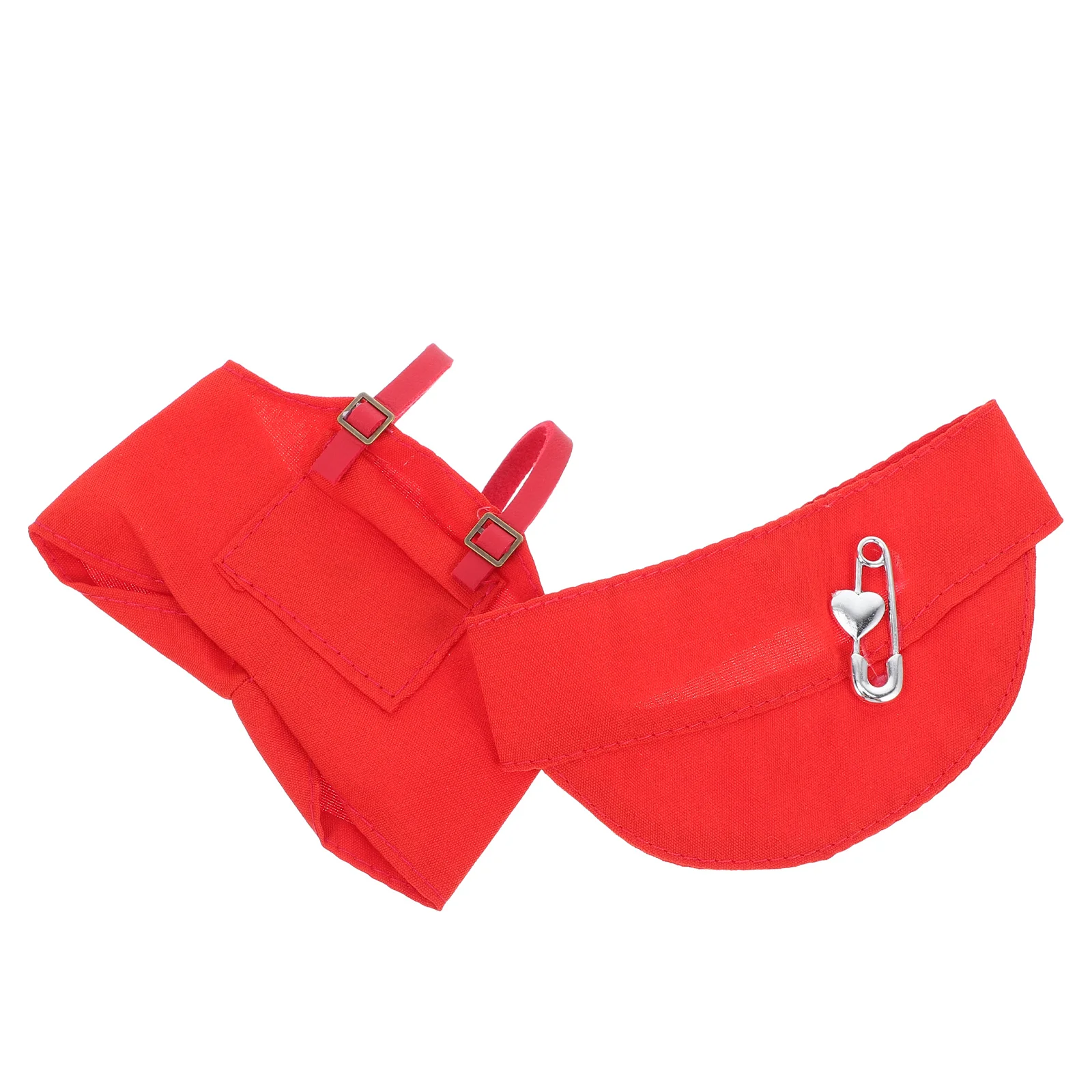 1 set adorabile vestito rosso 17 cm figura action outfit decorazione fai da te include pantaloni per cappelli bambini vestire gioco grucce per vestiti