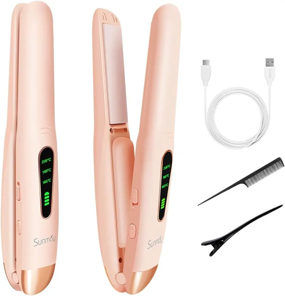 

Mini Flat Iron Hair Straightener for Touching Up Short Thin Fine Hair