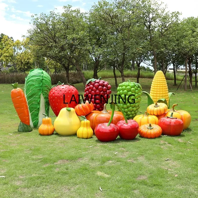 

SGF picking garden simulation fruit and vegetable sculpture outdoor farm ornament