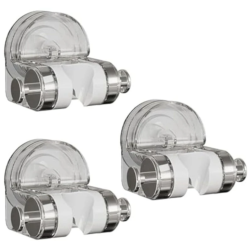 Soporte de ducha con ventosa, montaje en pared, Universal, ajustable, duradero, fácil de usar, 3 piezas