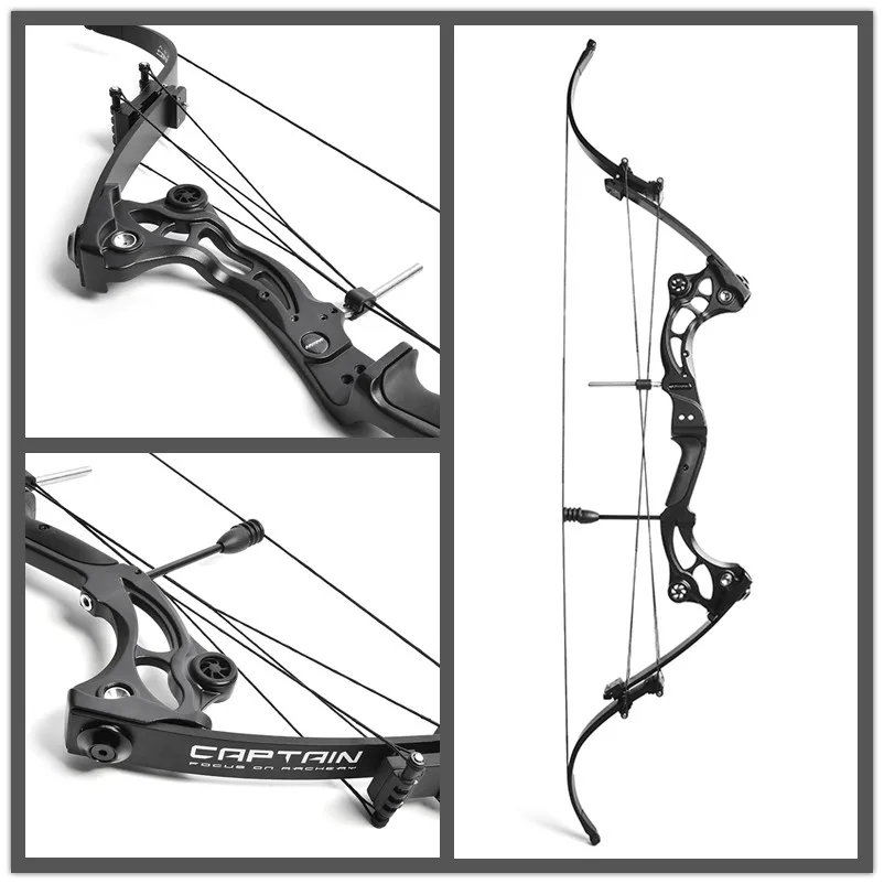 JUNXING 40-55 lbs F164 Eagle Bow Right Hand Fold Bow Limbs Aluminum Alloy Handle Archery Arrows Outdoor Hunting Shooting