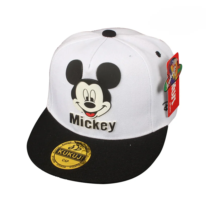 Disney Waflera Mickey Mouse Baby Hat For Children Boy Girl Baseball Cap Fashion Kids Snapback Hip Hop Hat Children\'s Hats Caps