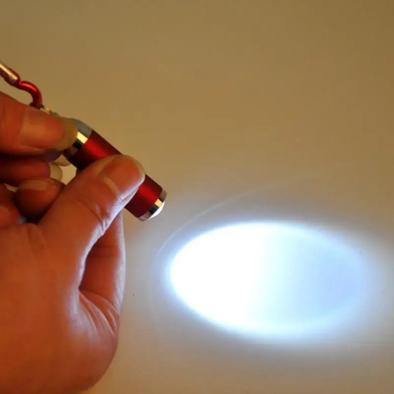 1Pcs Multi-function Keychain Lamp LED Mini Flashlight Telescopic Strong Light Waterproof Camping Torch For Outdoor Hiking