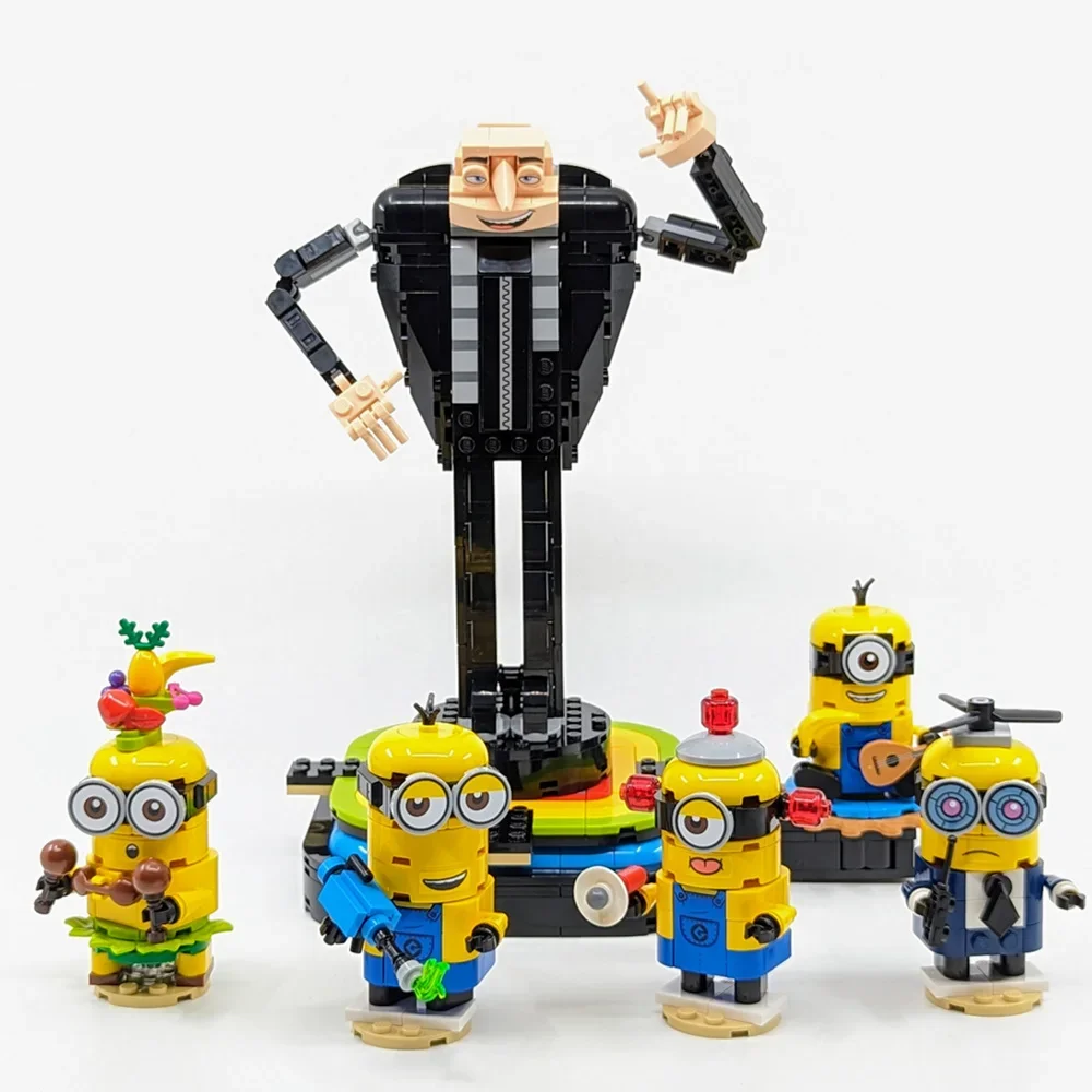 

Gru and Minions Blocks Movie Series Little Yellow Man Brick-Built Model Building Block Bricks Toys Boys Gift