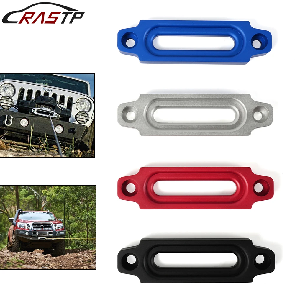 RASTP-Aluminum Hawse Fairlead Winch Synthetic Rope Bolt For 124 MM ATV Mount Bolt Centers RS-BTD034