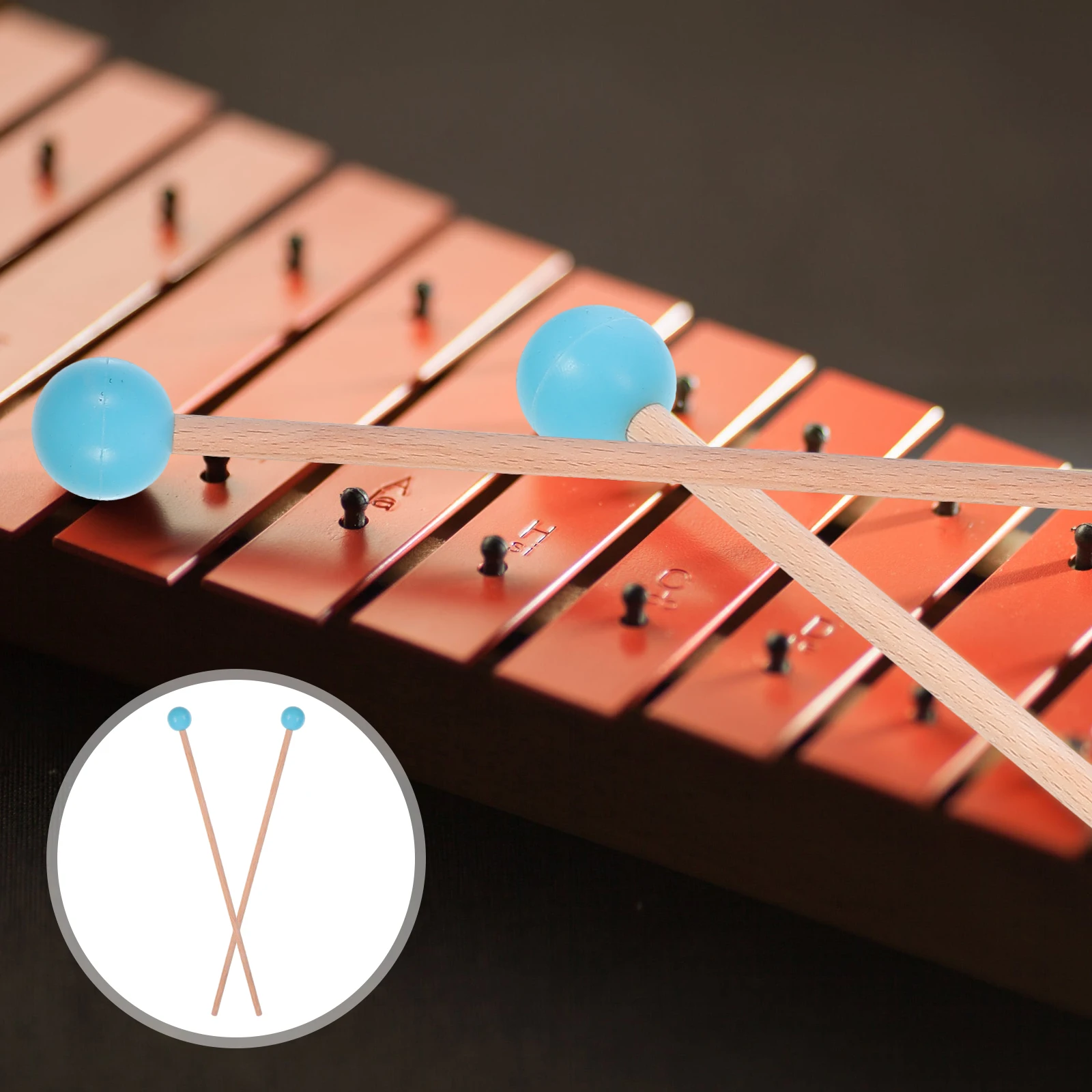 

Marimba Mallet Percussion Xylophone Keyboard Batter Mallets Hammers Wooden Maple Stick Child