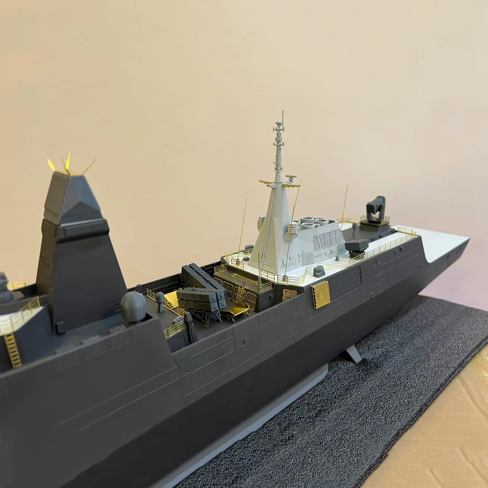 1/150 RC Boat 99cm Simulation 054B Missile Frigate Remote Control Boat Dual Motor RC Boat Model Kit Adult Toy Gift