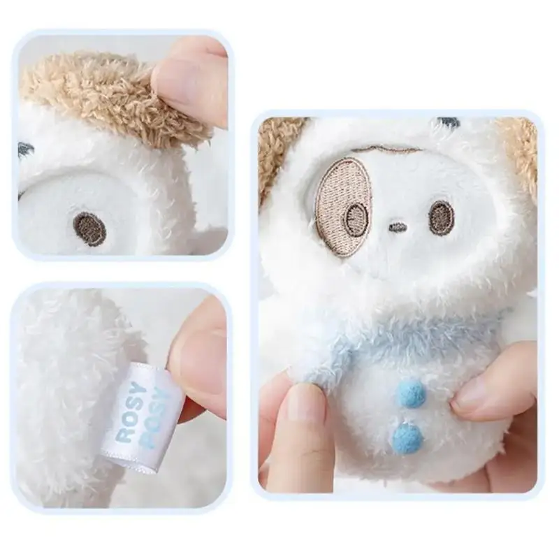 1 peça presentes de aniversário kawaii dos desenhos animados bonito pelúcia boneco de neve boneca saco pingente brinquedo chaveiro charme mochila decoração