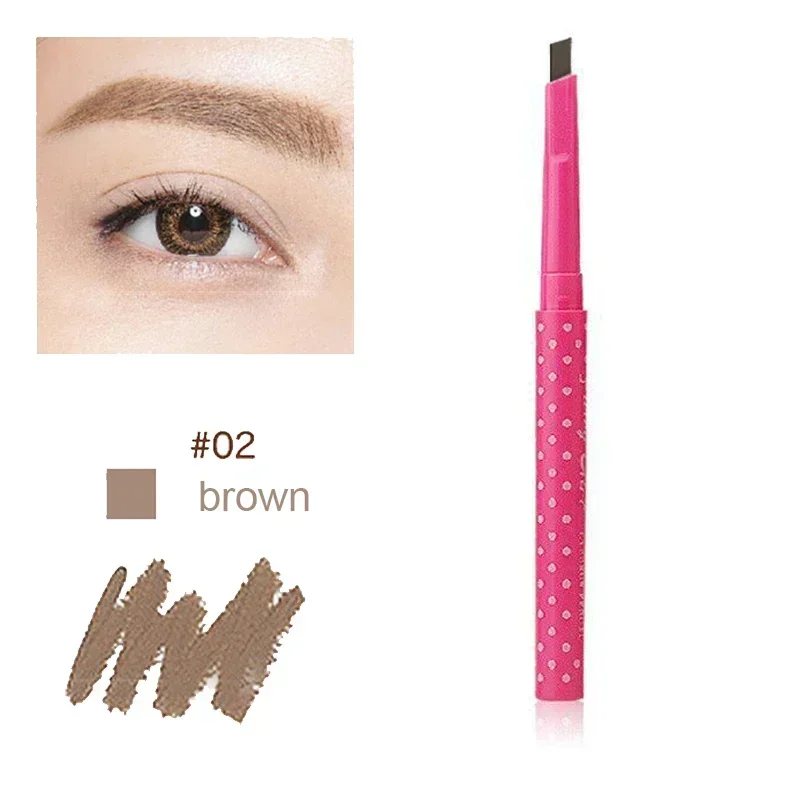 3EyeblogugPays l-Crayon étanche avec carte à sourcils, crayon rotatif pour femmes, stylo saillant bricolage, ensemble de maquillage
