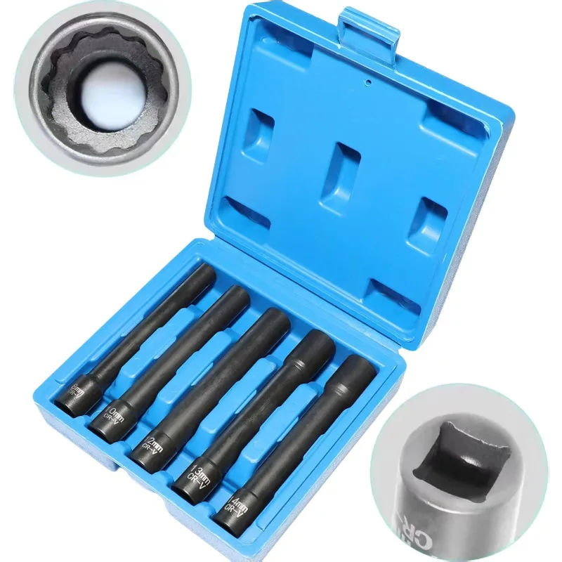 

Подходящий винт бампера багажника Mercedes Benz, съемная втулка болта головки блока цилиндров, привод 3/8 дюйма, 12-точечный метрический инструмент с дополнительной глубокой ударной головкой