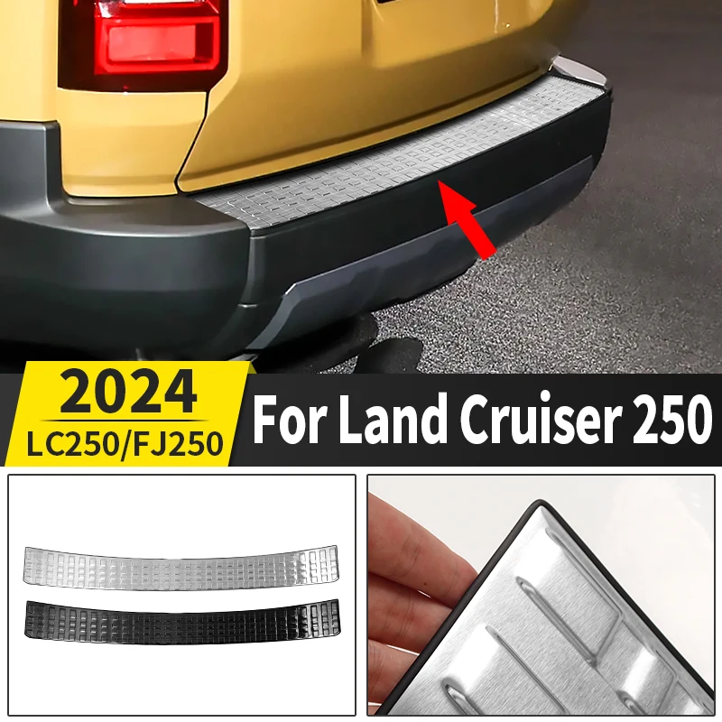 For Toyota Land Cruiser 250 2024 Threshold Accessories Prado LC250 Trunk Tailgate Door Guard Pedal Cover Decoration Body Kit