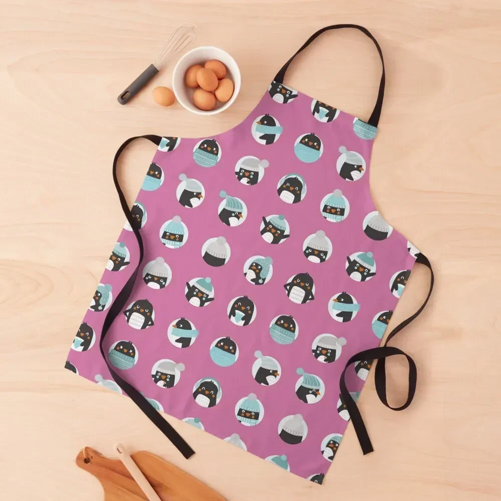 

Penguins Apron women's kitchens chef for man Kitchens Accessories Apron
