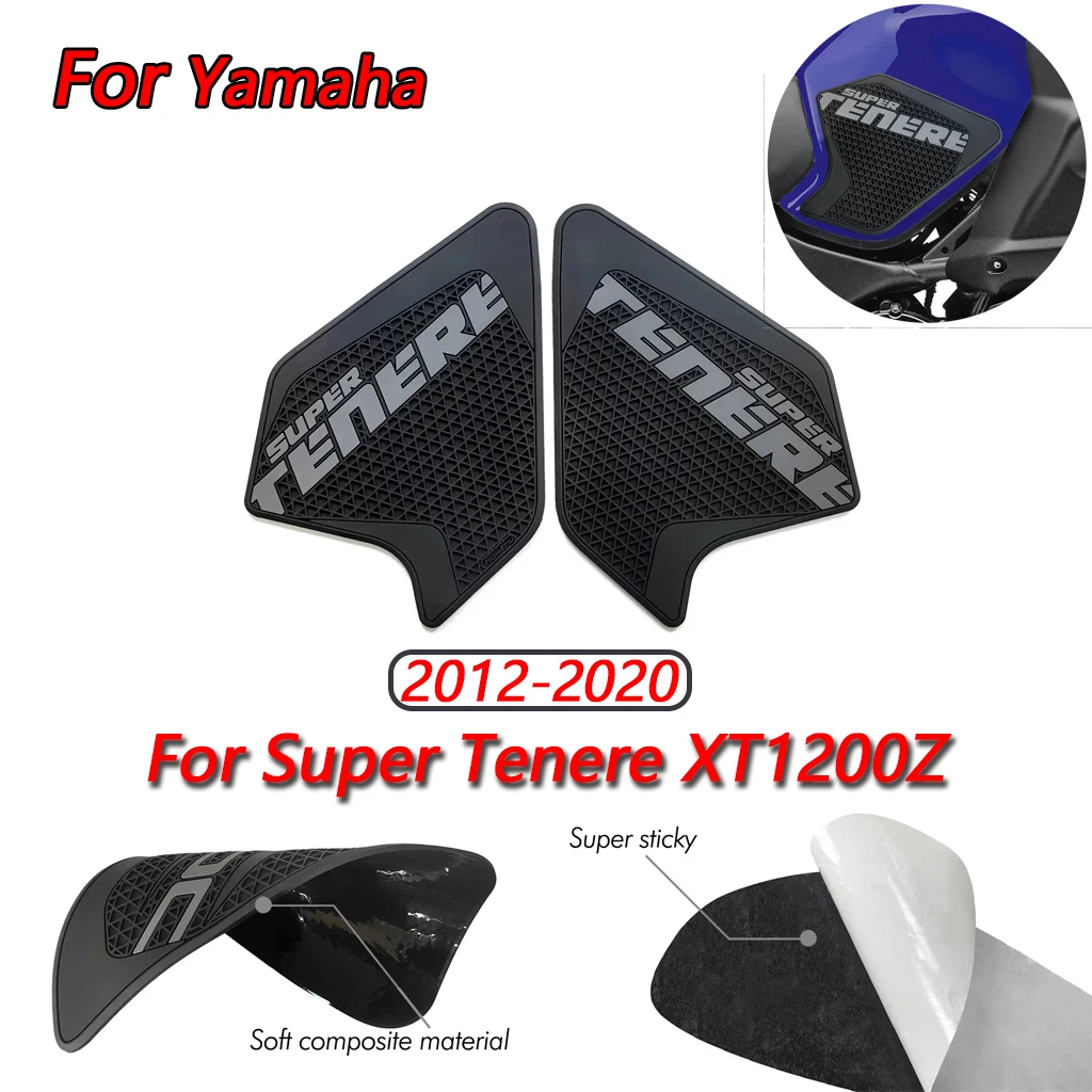 

For Yamaha Super Tenere XT1200Z 2012-2020 Motorcycle Waterproof Side Fuel Tank Pad Knee Anti Slip Sticker Kit