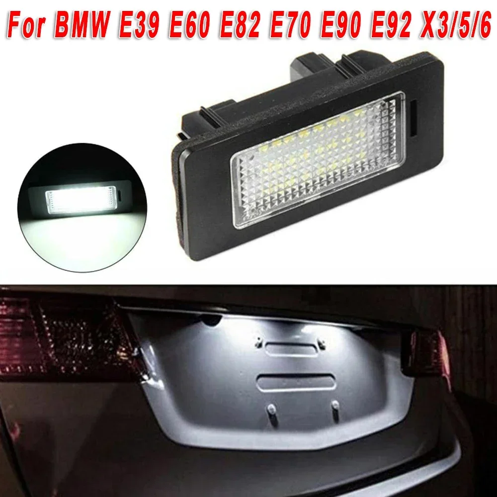 1PC Car Light For BMW E60 E39 E61 E70 E71 E72 F10 F10N F18 F32 F33 F36 12V Car LED License Plate Lamp 6000K Xenon car accessorie