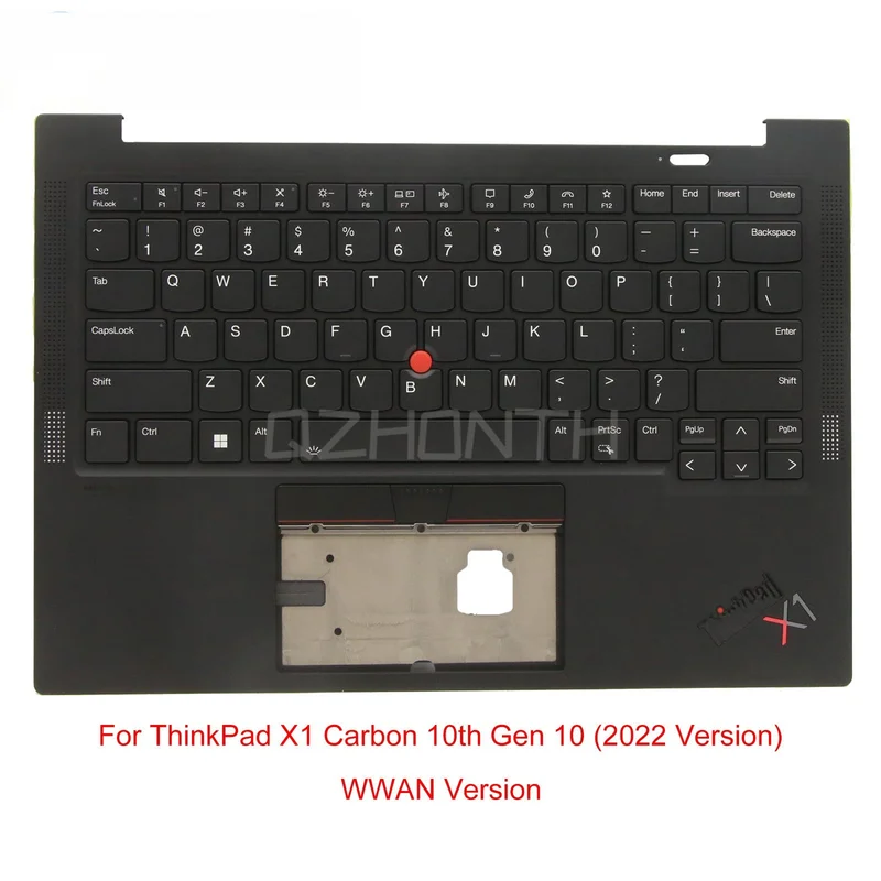 S  Used Palmrest For Lenovo ThinkPad X1 Carbon 10th Gen 10 with US Backlit Keyboard