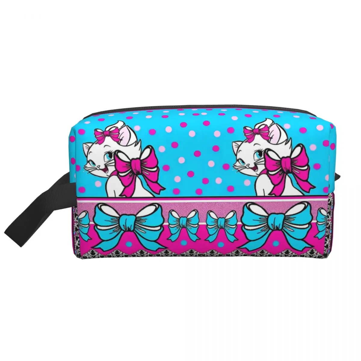

The Aristocats Marie Cat50 Casual Cosmetic Bags Daily Multi-purpose Makeup Pouch Women For Makeups Oxford Storage Organizers