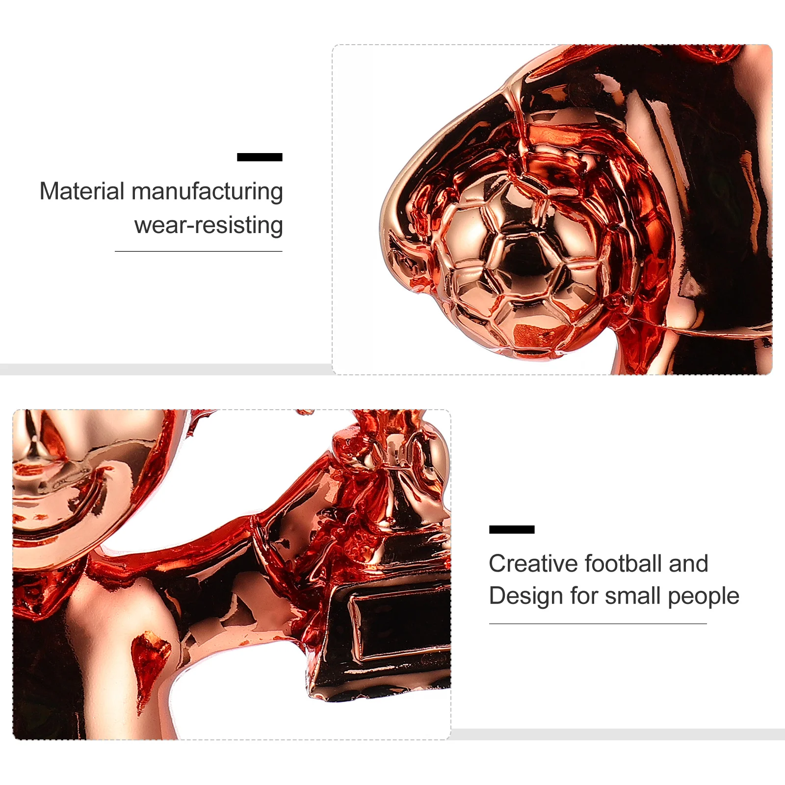 

Футбольный мужской трофей, маленькая смоляная награда, прочный приз для вечеринки, игровой награды, классный трофей, призы, посох