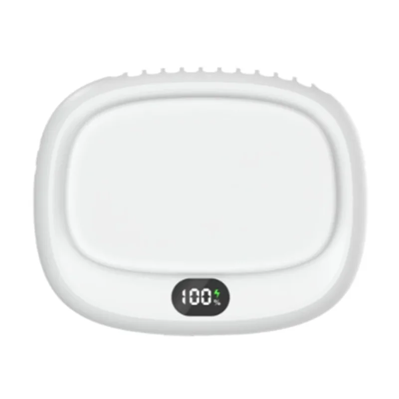 ABBO-Portable Waist Clip Fan Rechargeable Mini Hanging Neck Fan 5 Speed Adjustable Outdoor Waist Fan Personal Small Fan