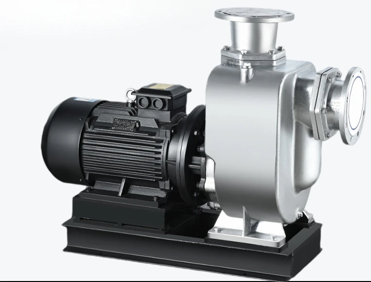 Industrial self-priming pump 380V horizontal pipeline centrifugal pump pumping stainless steel agricultural large flow pump