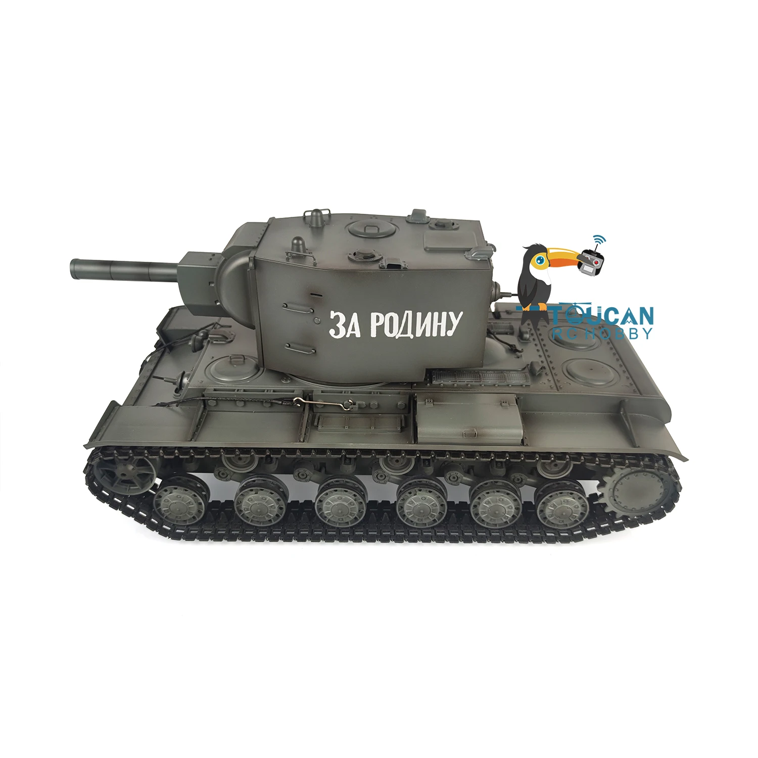 HENG LONG RC Tank 3949 1/16 7.0 Customized Soviet KV-2 Gigant RTR Metal Tracks Remote Control Panzer Toy Model Gift TH20025-SMT4