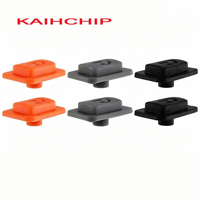 20PCS 12x8x4.1mm Power Symbol Silicone Button Cap Non-hole Tactile Switch Cover For Microphone Handheld Mic Power Key
