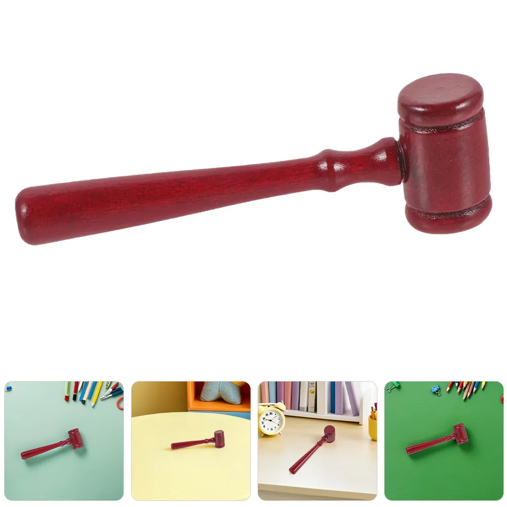 8Pcs Fine Crafted Wood Judge Gavel Set Mini Hammer for Grasping Skill Development Court Theme Party Halloween Role Play