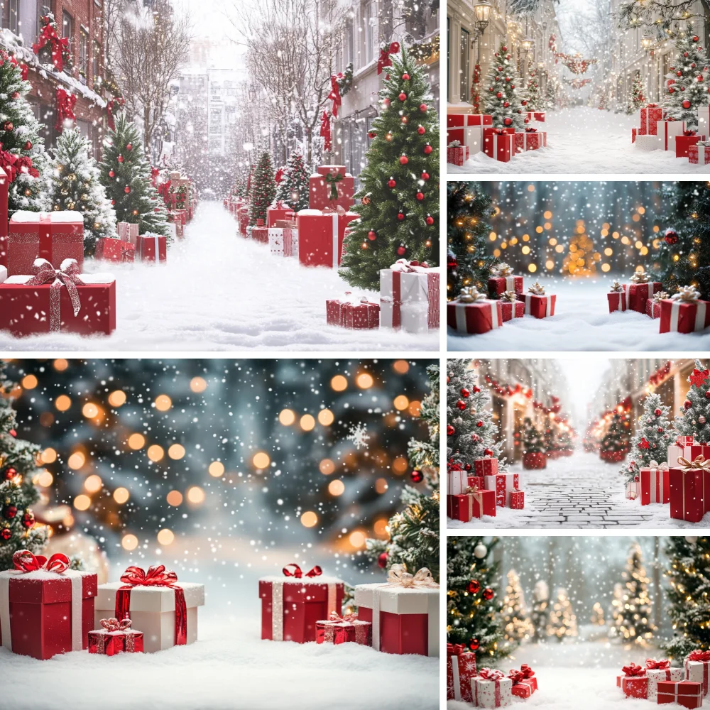 

Christmas Photography Backdrop Xmas Wall Decoration Xmas Eve New Year Holiday Family Party Supplies Photo Background