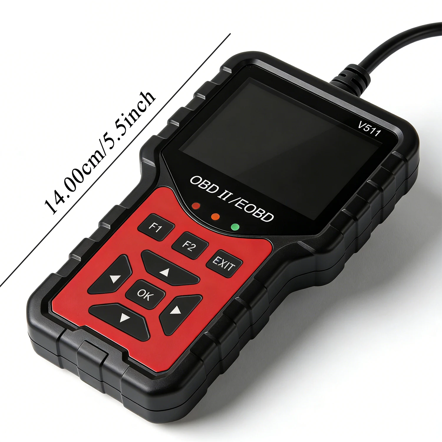 2025 New Model, Supports 8 Languages, Professional Obd2 Car Diagnostic Tool, Direct from the Manufacturer, V511 Professional Code Reader and Scan Tool, Clears Fault Codes, Real-Time Data Stream, Enhanced Engine Fault Code Reading and Reset Tool, Powerful, Modern Design, Durable Structure, No Battery Required