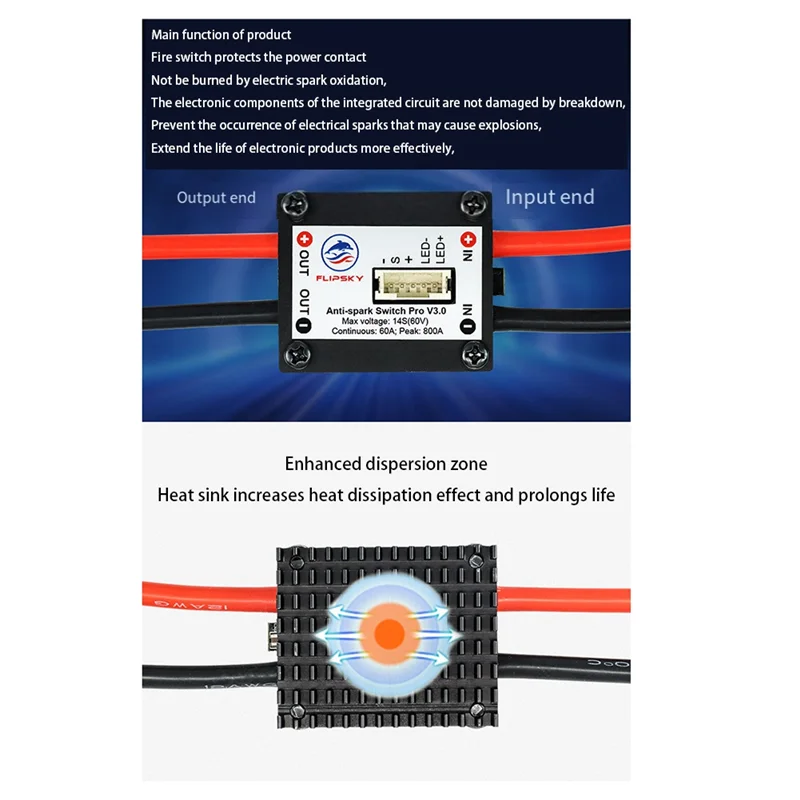 FLIPSKY Anti Spark Switch Pro V3.0 Protetor de Contato para EBike /Scooter / Robôs / Skate Elétrico Longboard
