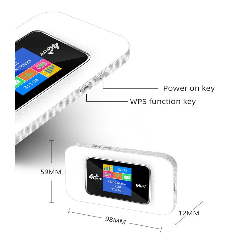 Mini routeur WiFi sans fil, modem portable, point d'accès mobile extérieur, répéteur de poche, emplacement pour carte SIM, 150Mbps, 4G Lte