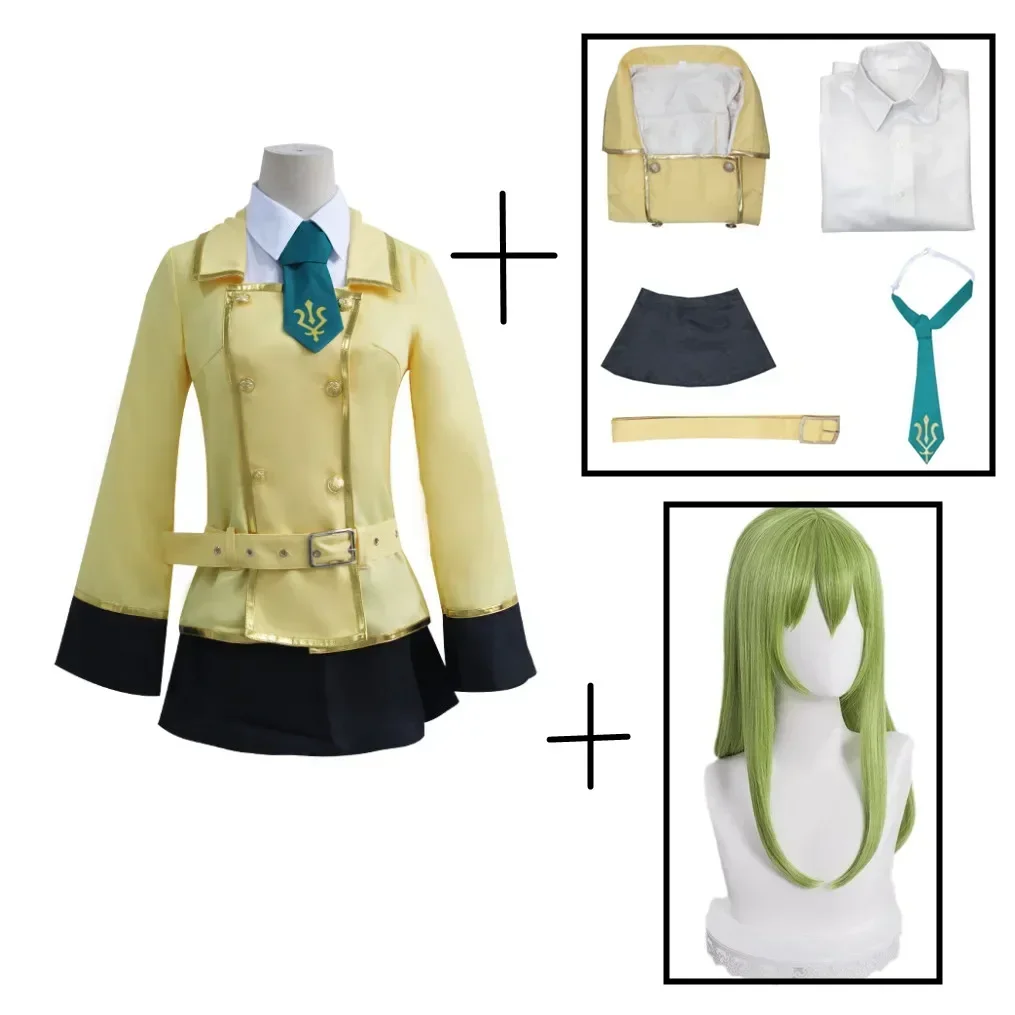 أنيمي كود Geass C.C. زي تنكري Pruik C2 Code GeassLelouch Van De Rebellie Kousen Strik زي الهالوين Meisjes Vrouwen