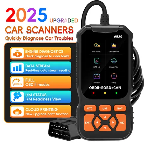 전문 obd2 스캐너 진단 도구, 재설정 obdii/eobd 자동차 진단 스캔 도구와 향상된 체크 엔진 코드 리더