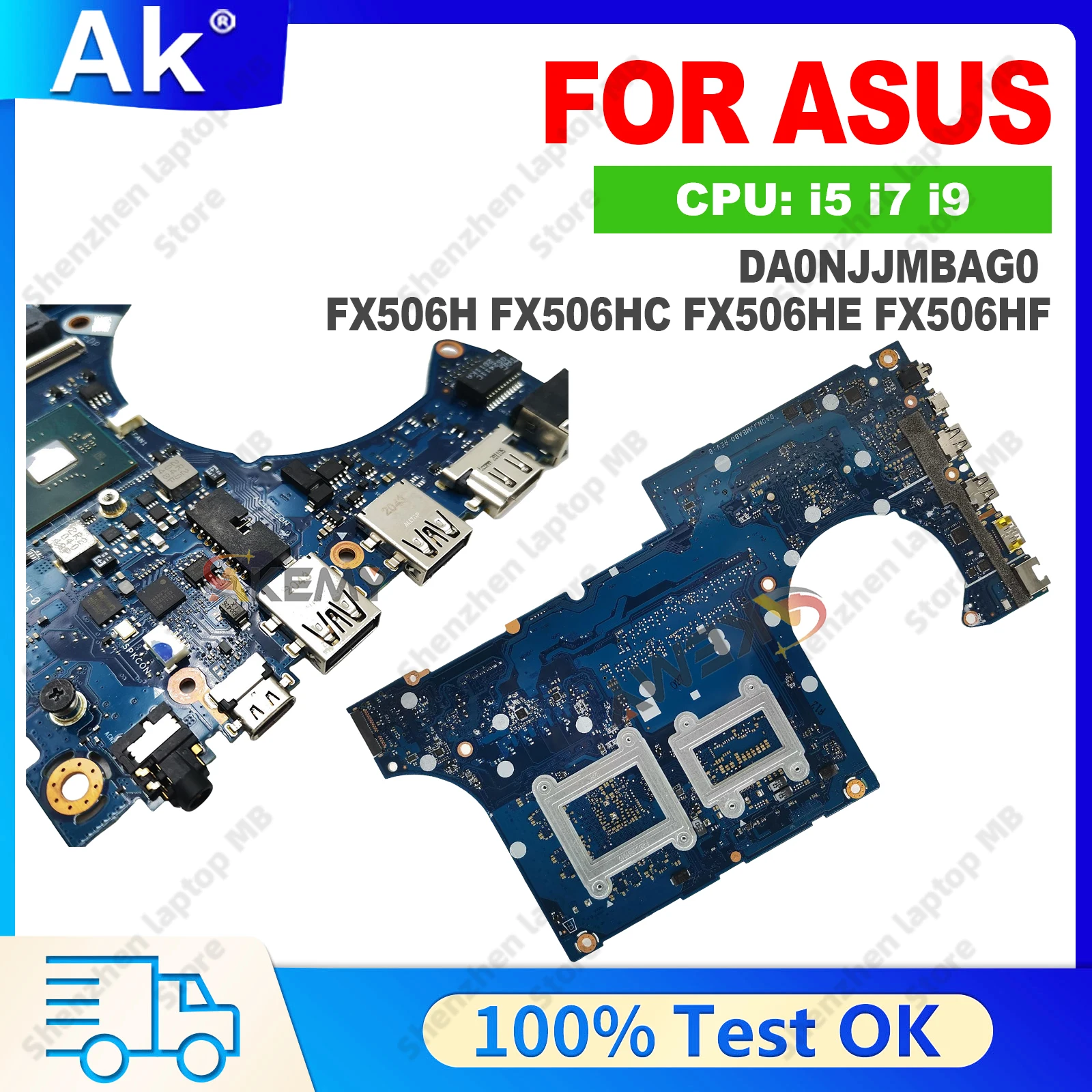 FX506HF Mainboard For ASUS TUF FX506H FX506HE FX506HCB FX506HC FX706HE FX706HC FX706HCB FX706HF Laptop Motherboard W/ I5 I7 I9