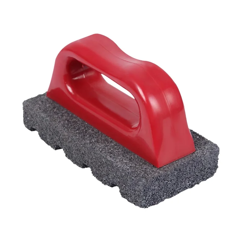 Masonry Rubbing Stone, Fluted Rub Bricks, 20 and 60 Grit with Plastic Handle